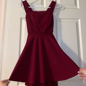 Maroon dress xs